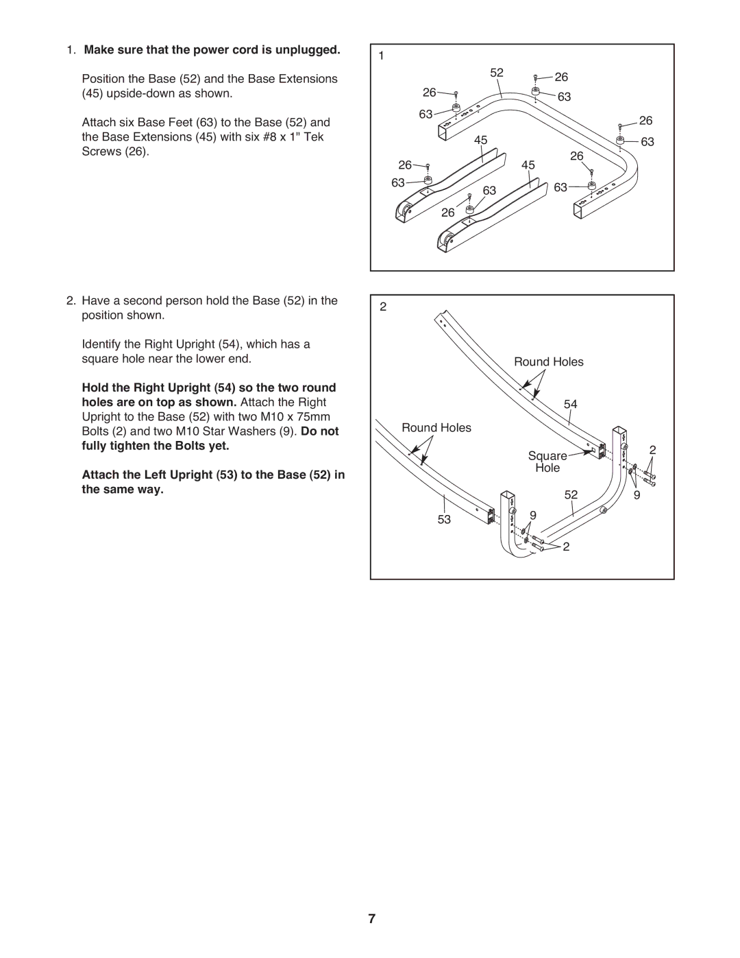 ProForm PFTL49909.0 user manual Make sure that the power cord is unplugged 