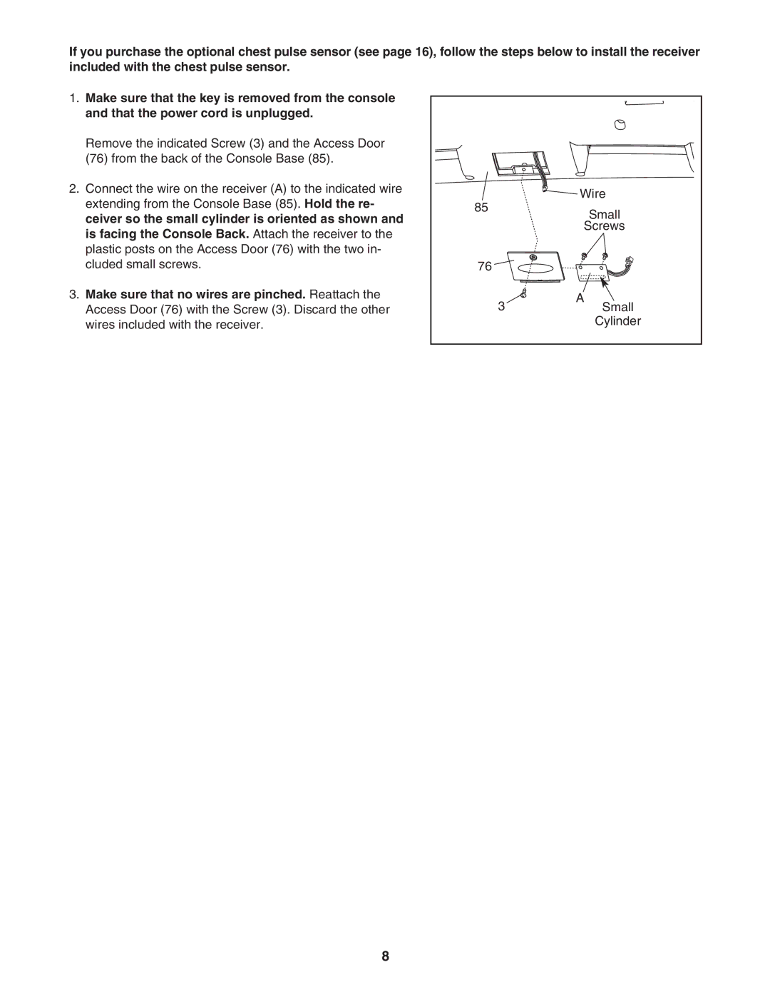 ProForm PFTL51105.0 user manual Wire 