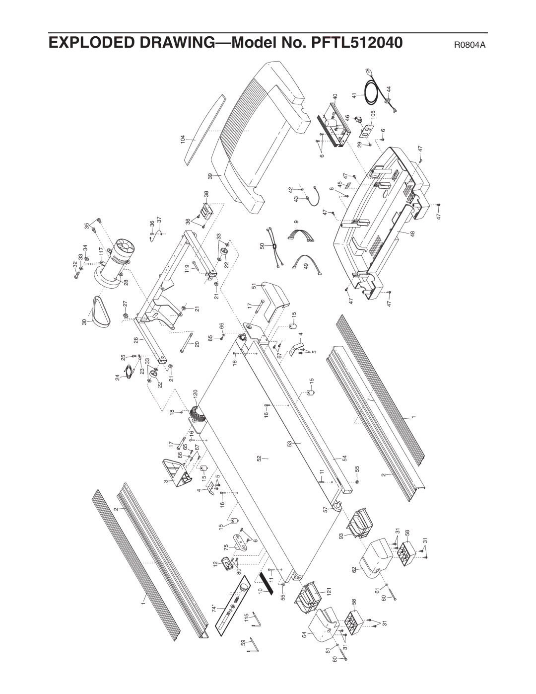 ProForm user manual Model No. PFTL512040 