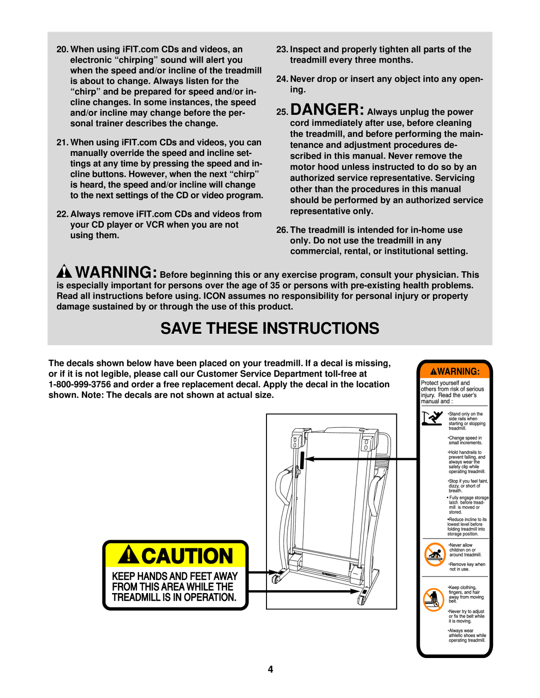 ProForm PFTL51230 user manual 