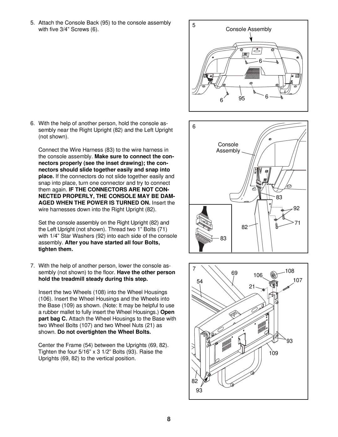 ProForm PFTL51330 user manual Aged When the Power is Turned on 