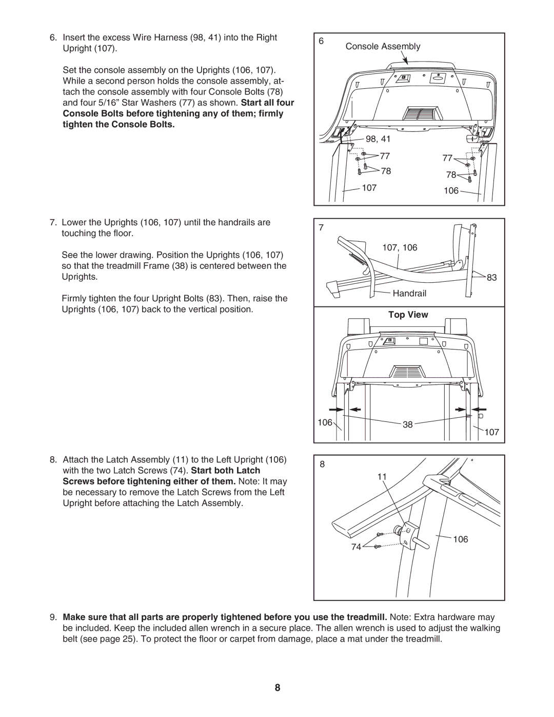 ProForm PFTL517041 user manual Top View 