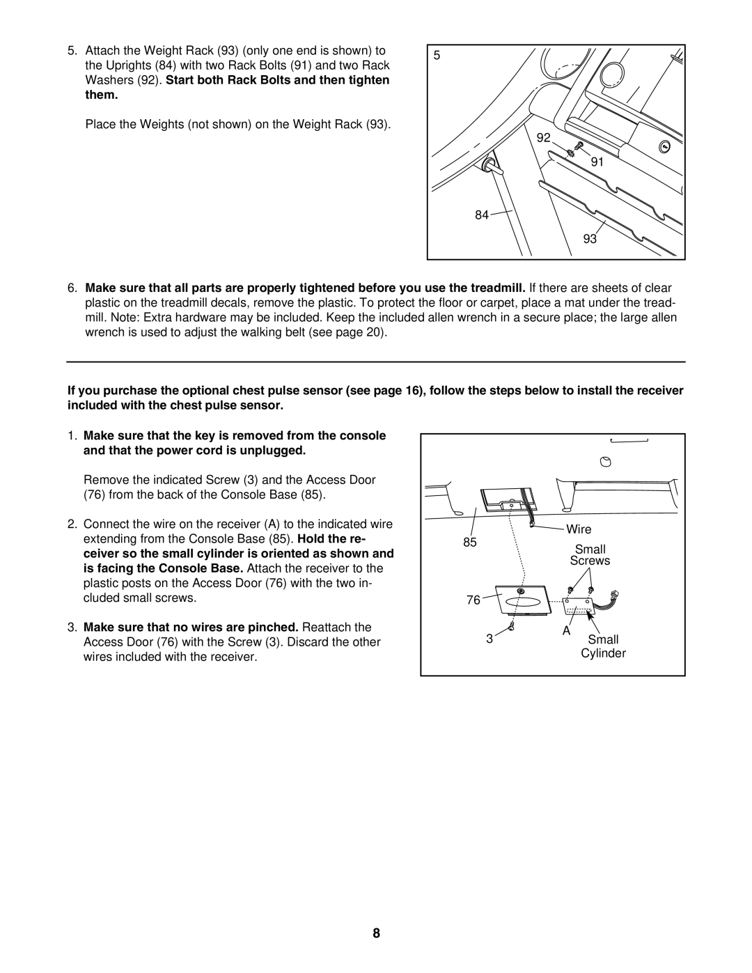 ProForm PFTL52105.0 user manual Wire 