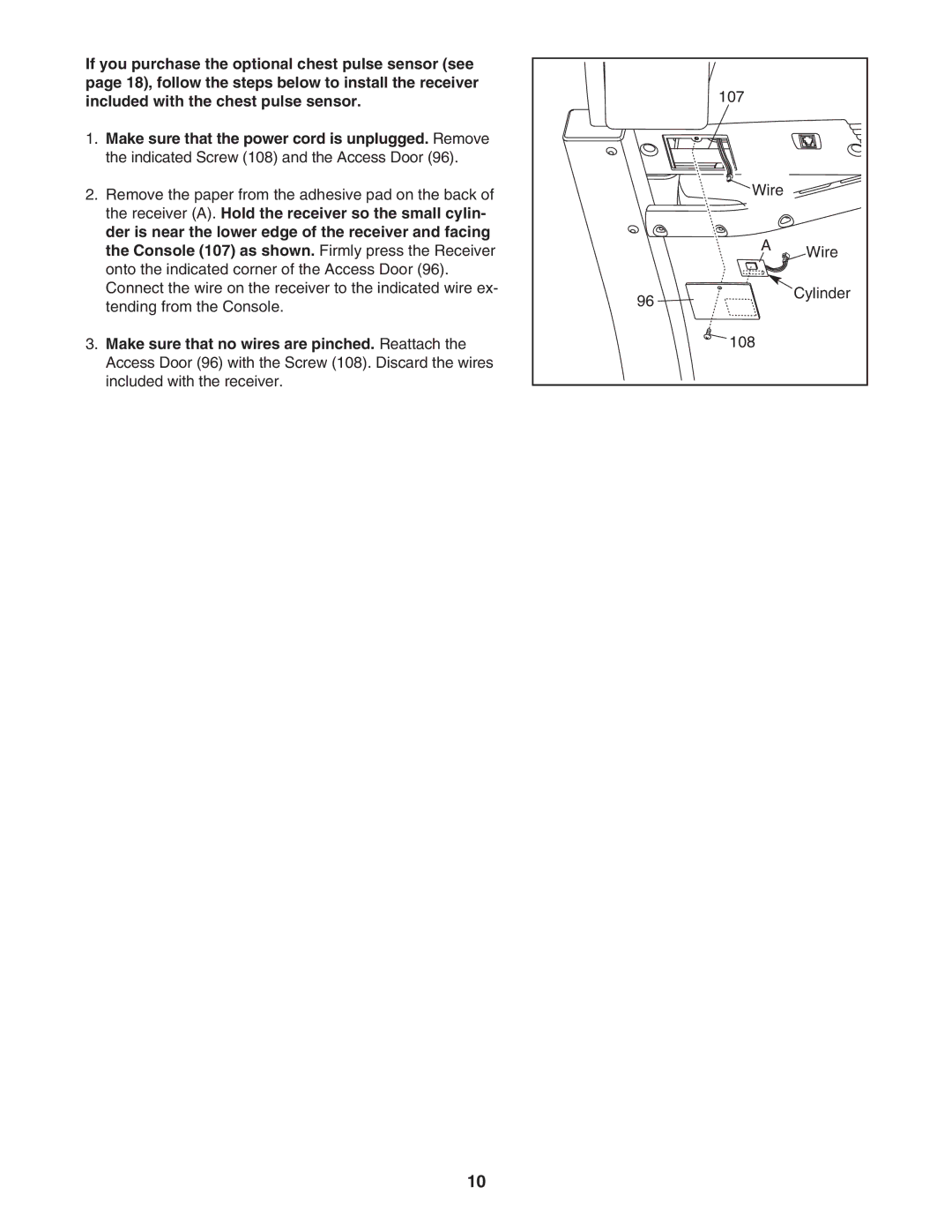 ProForm PFTL57105.0 user manual Wire Cylinder 108 