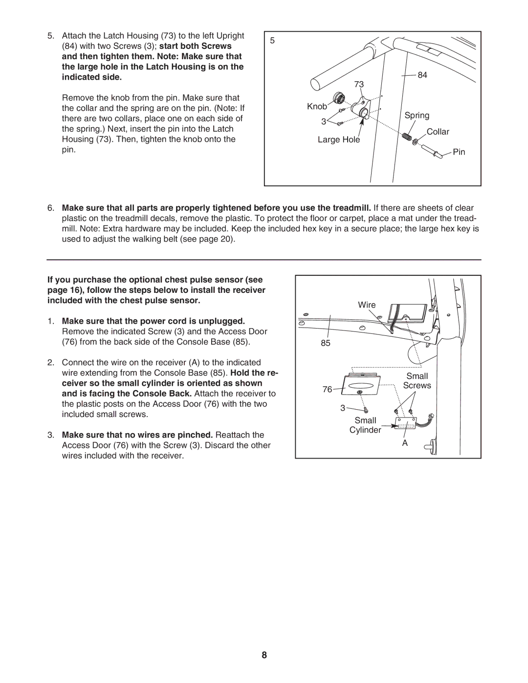 ProForm PFTL57507.0 user manual Wire 