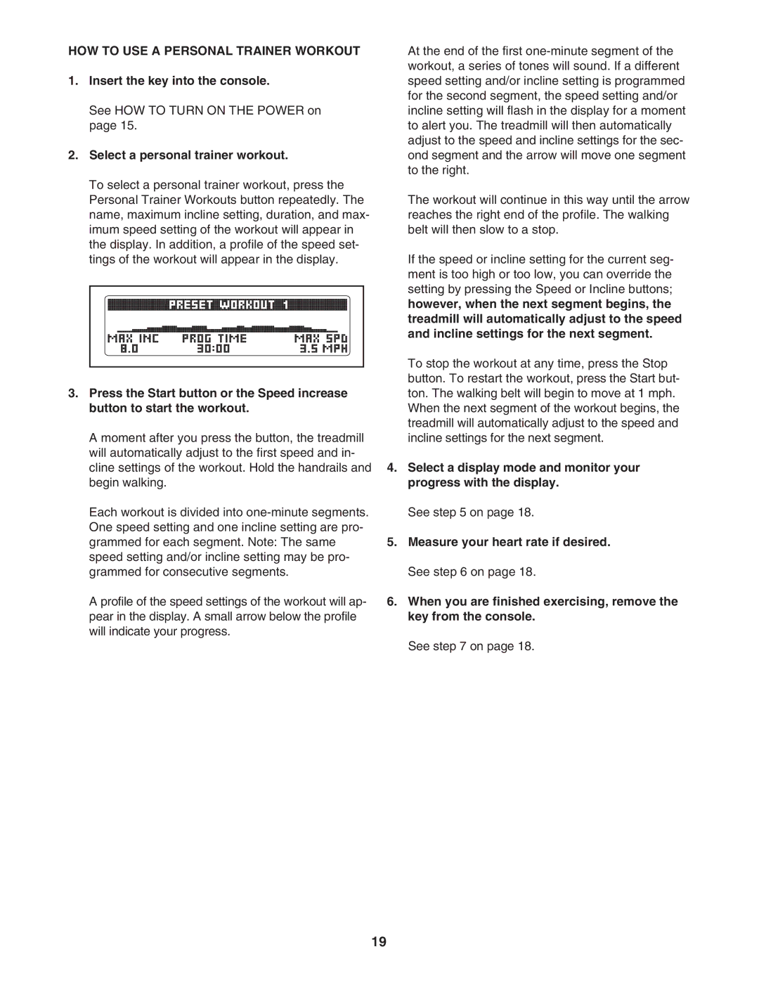 ProForm PFTL57807.0 user manual HOW to USE a Personal Trainer Workout, Select a personal trainer workout 