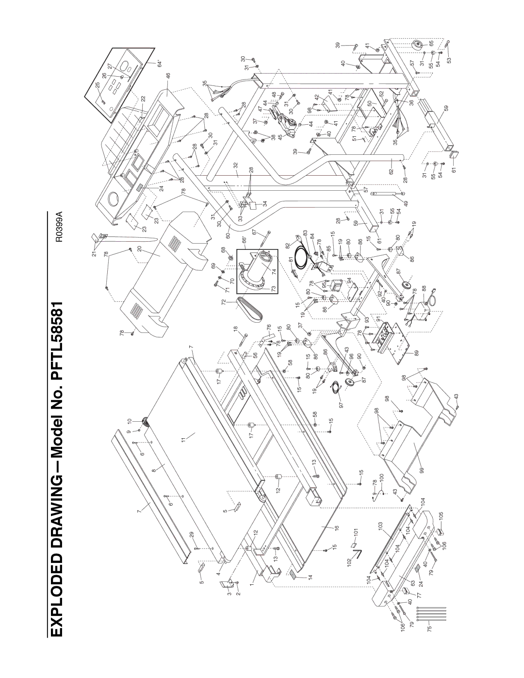 ProForm user manual Exploded DRAWINGÑModel No. PFTL58581 