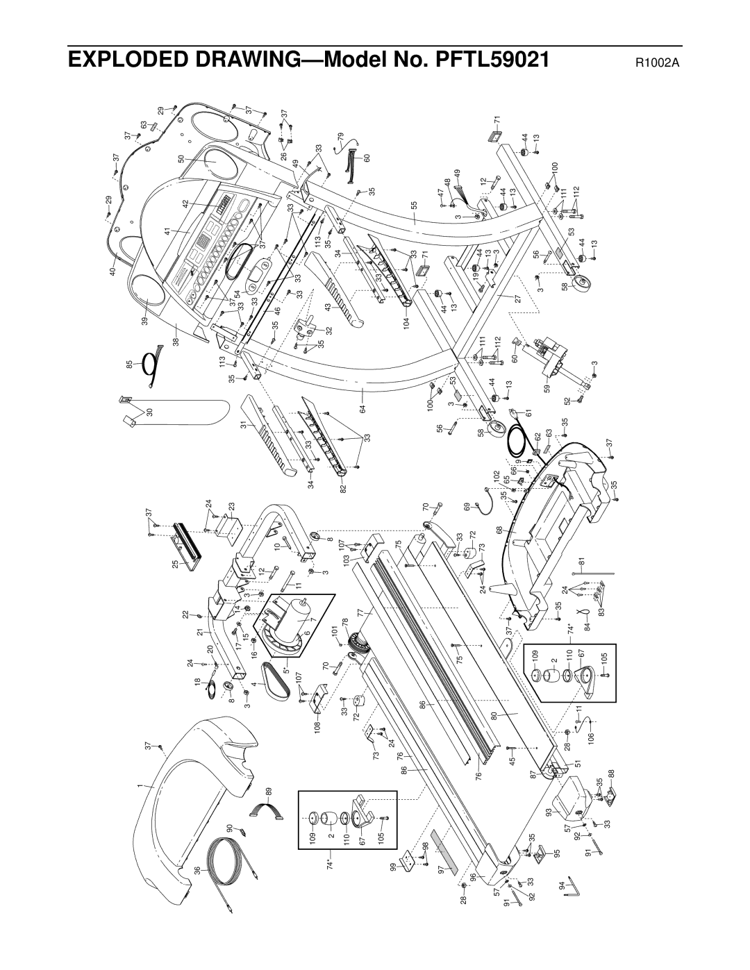 ProForm PFTL59021 user manual 