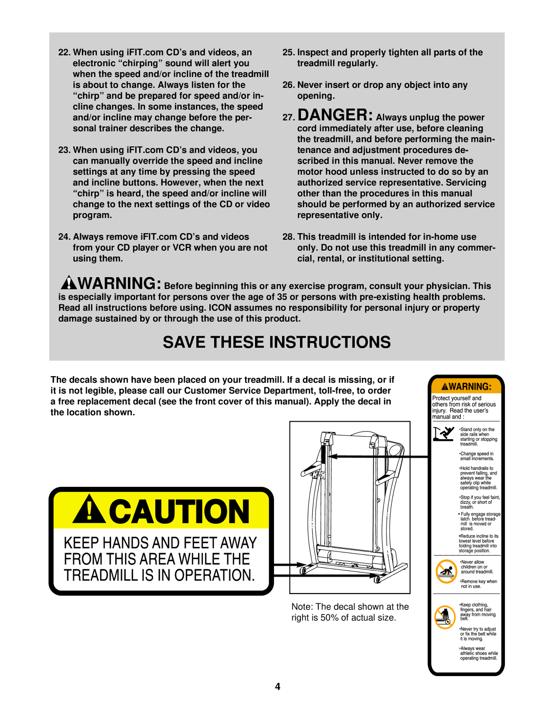 ProForm PFTL59021 user manual 