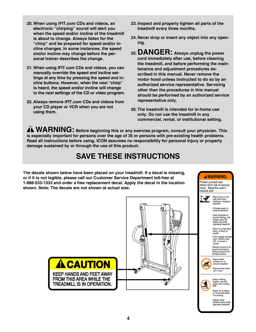 ProForm PFTL591040 user manual 