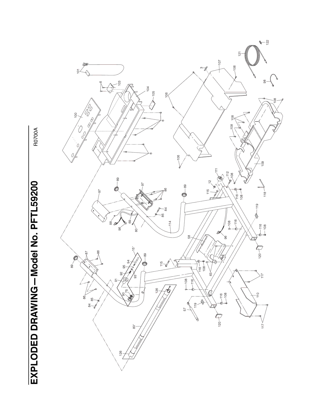 ProForm user manual Exploded DRAWINGÑModel No. PFTL59200 