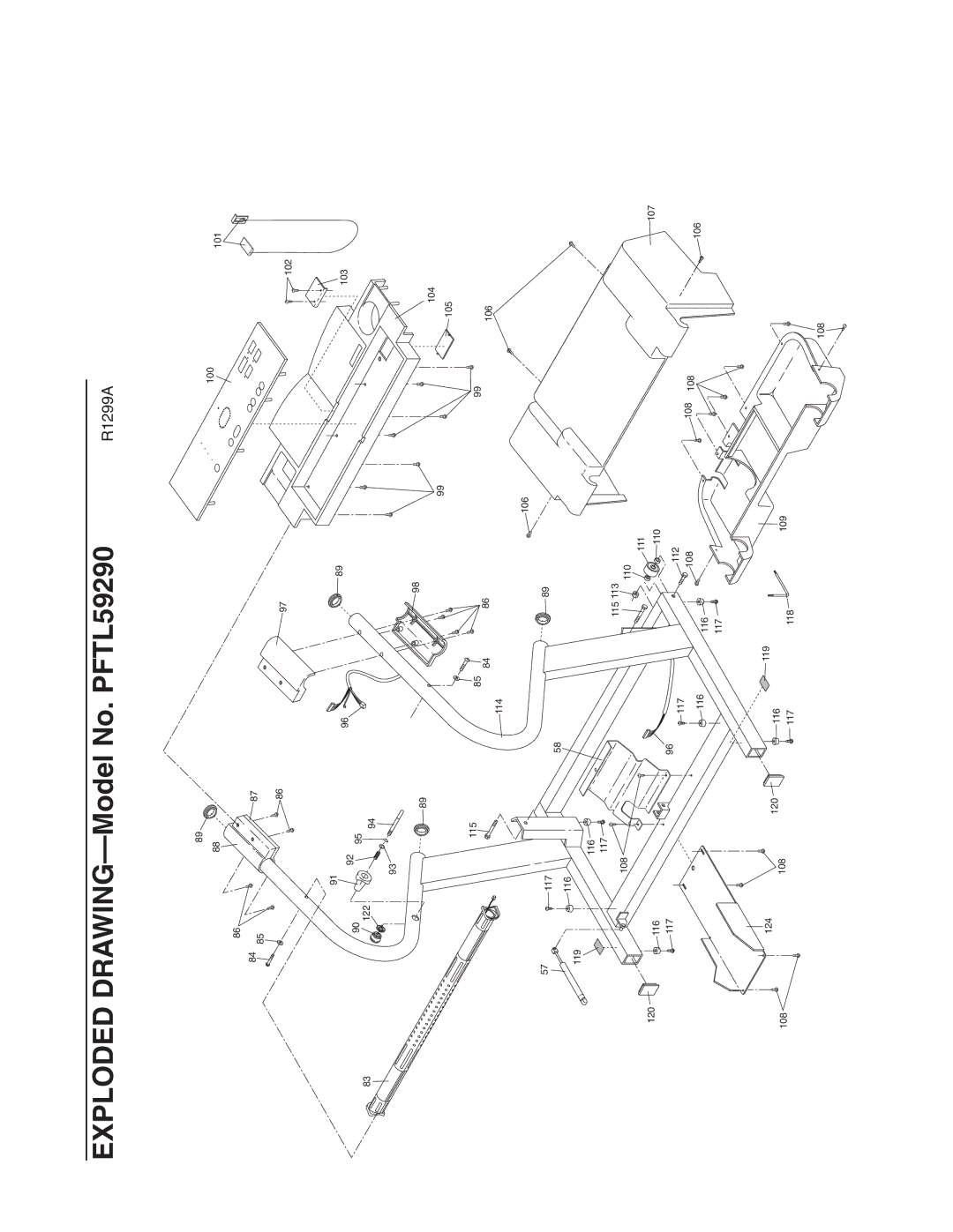 ProForm user manual Exploded DRAWING-Model No. PFTL59290 