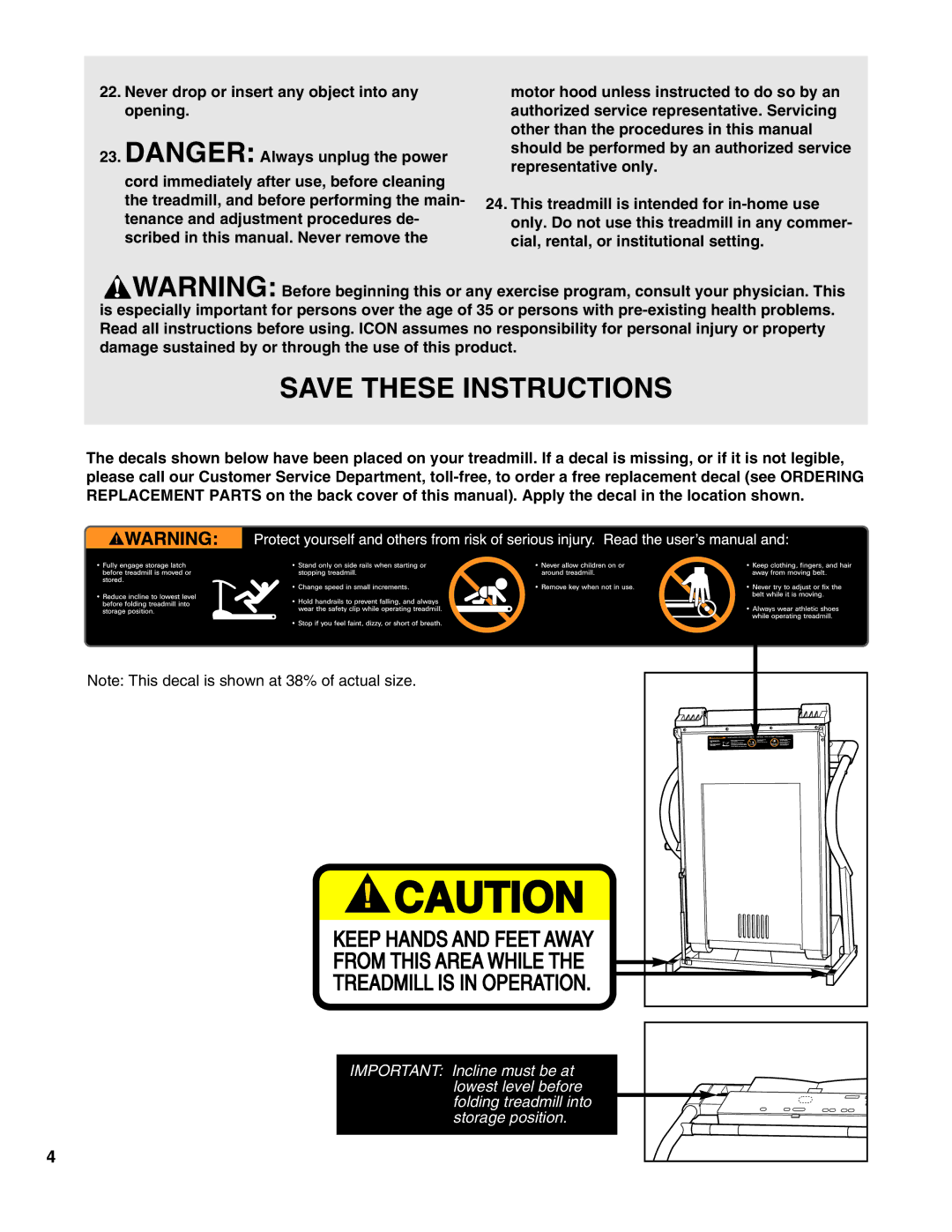 ProForm PFTL59290 user manual 