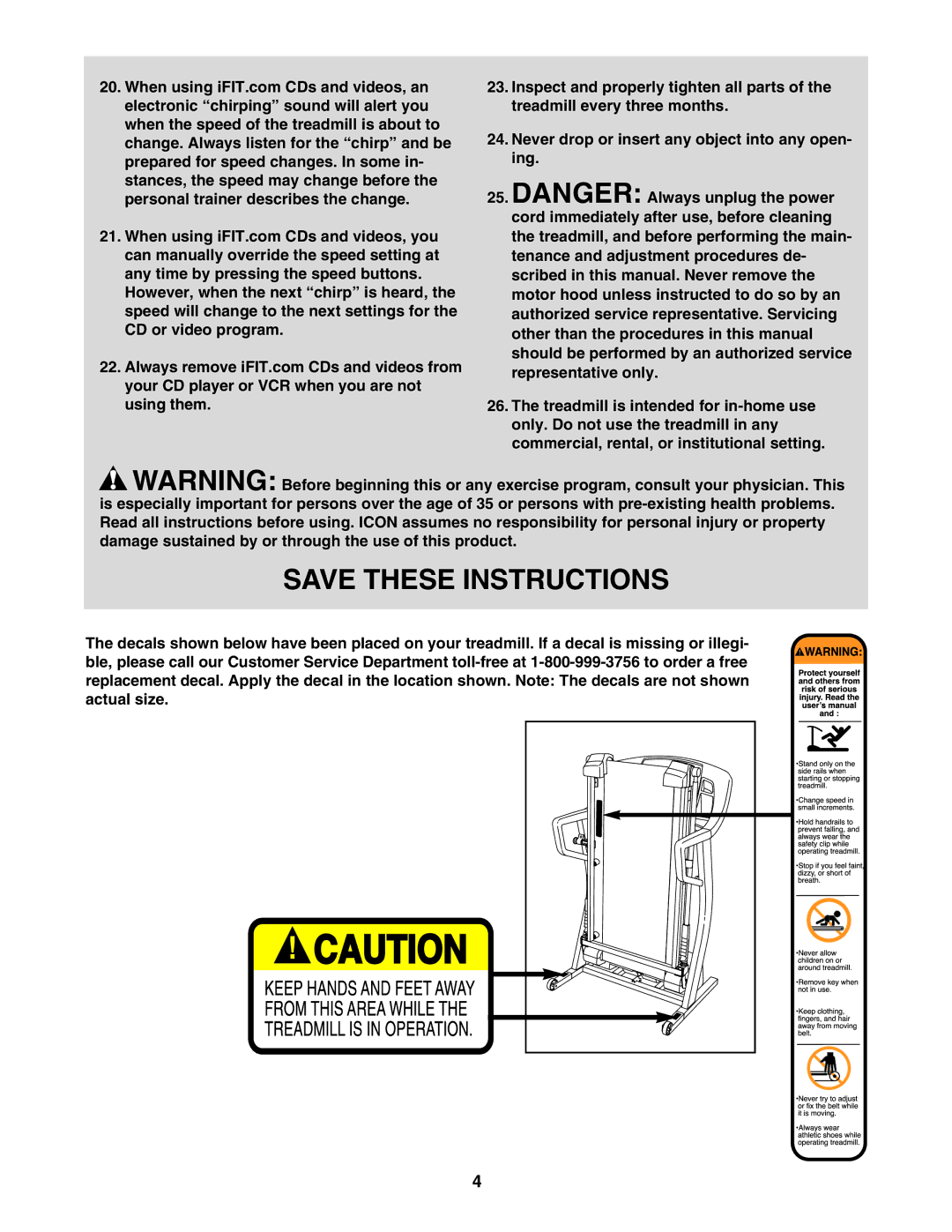 ProForm PFTL61930 user manual 