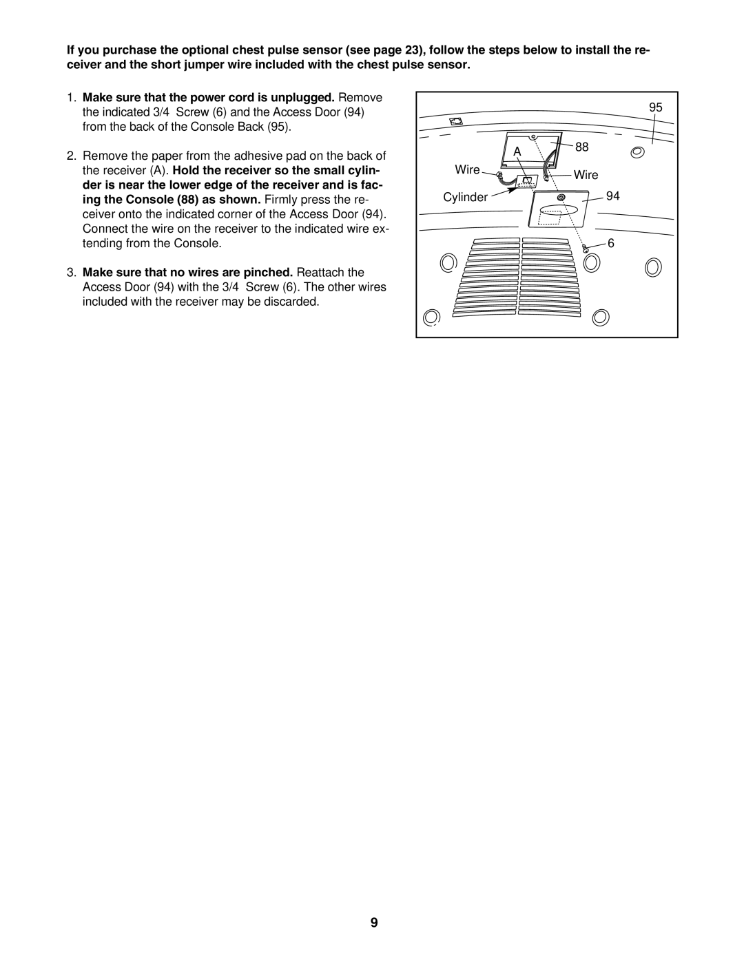 ProForm PFTL61930 user manual Wire Cylinder 