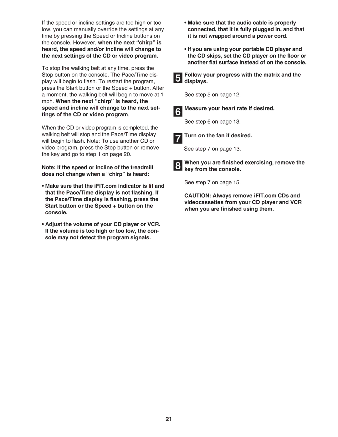 ProForm PFTL61931 user manual Measure your heart rate if desired 