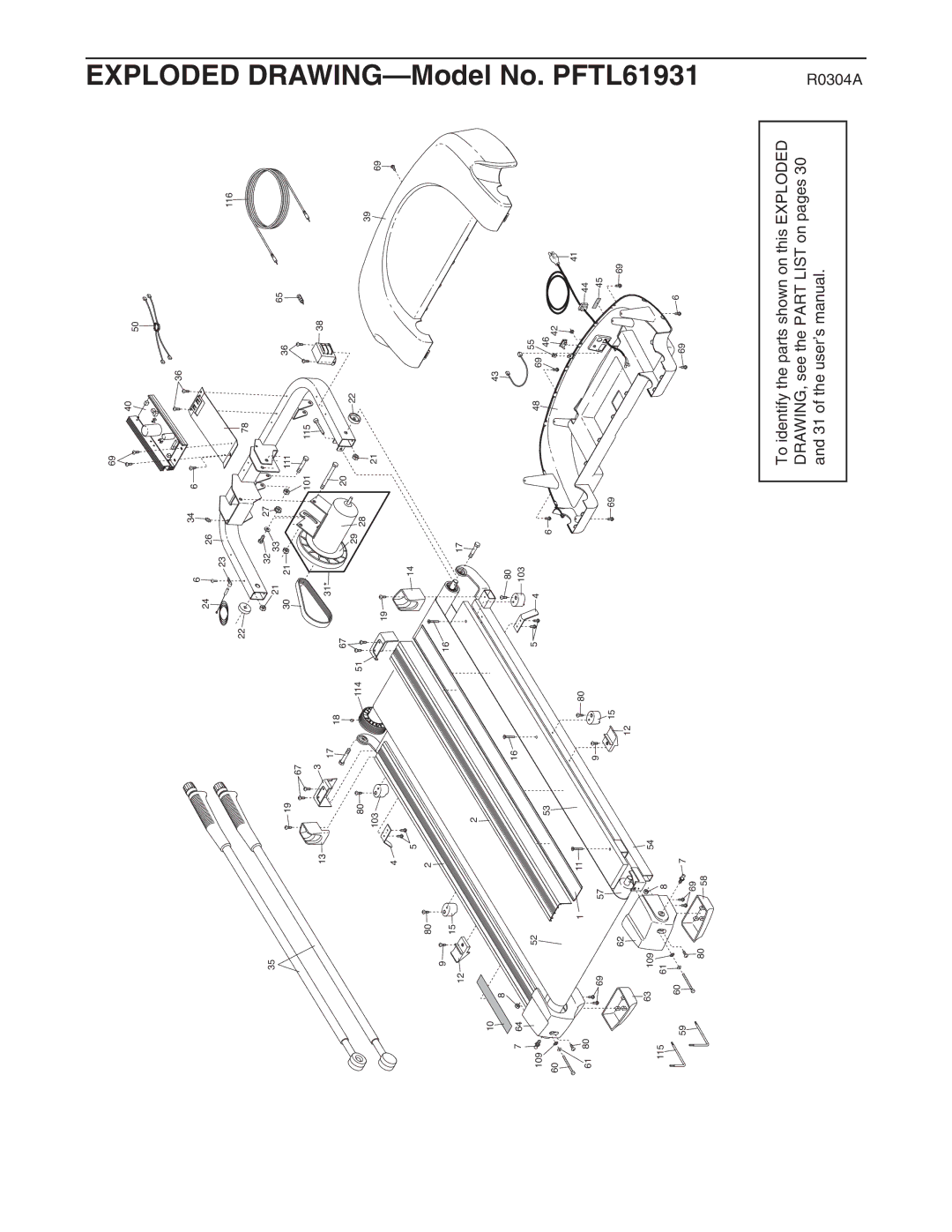 ProForm user manual Model No. PFTL61931 