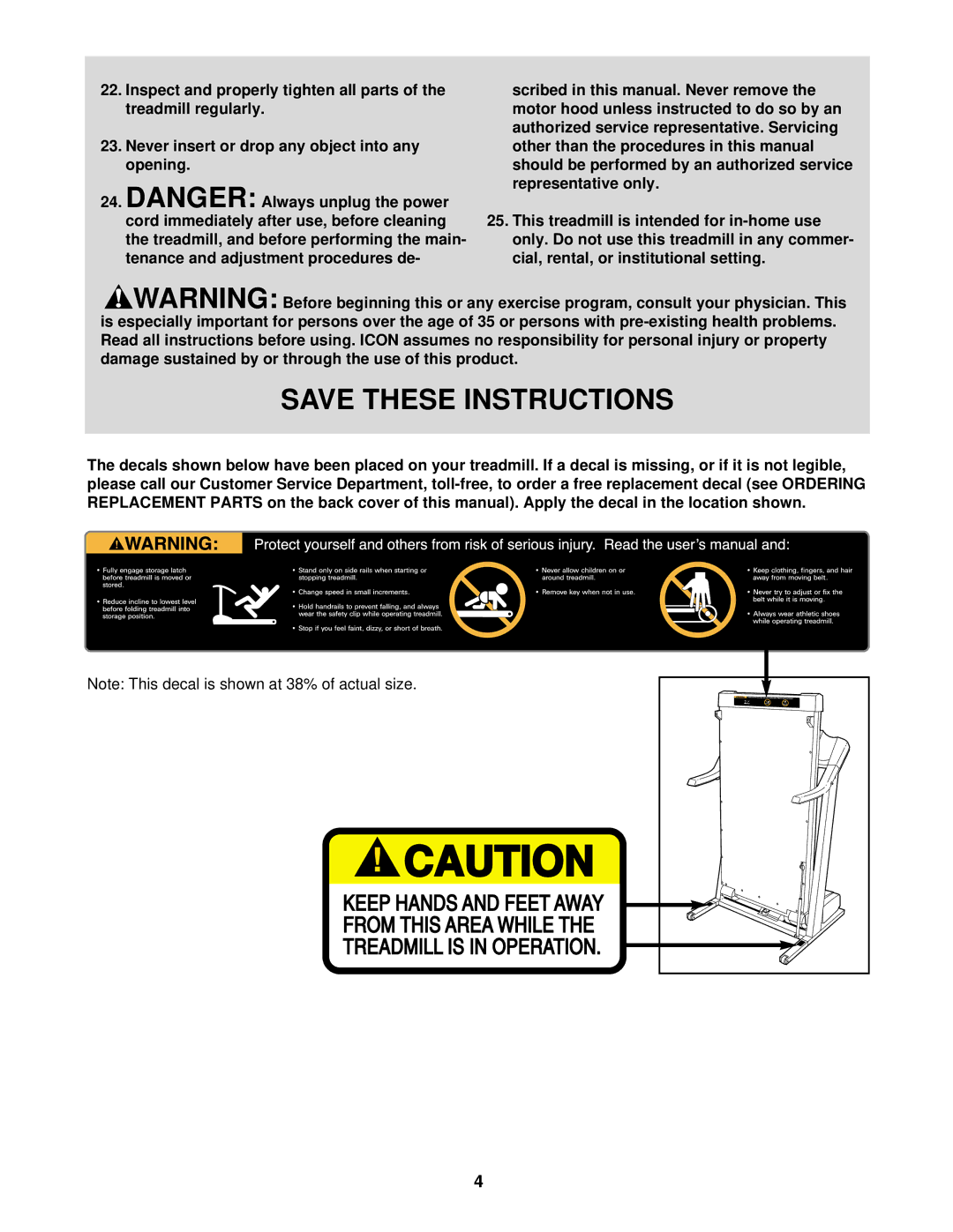 ProForm PFTL62511 user manual 