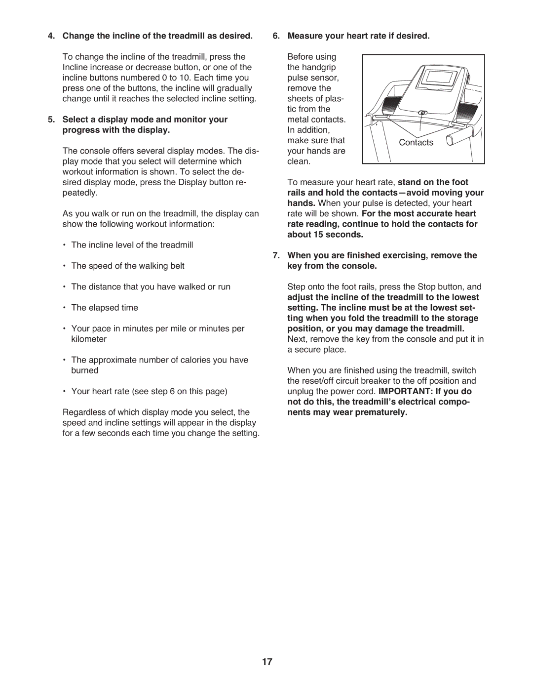 ProForm PFTL66010.0 user manual Measure your heart rate if desired. Before using 