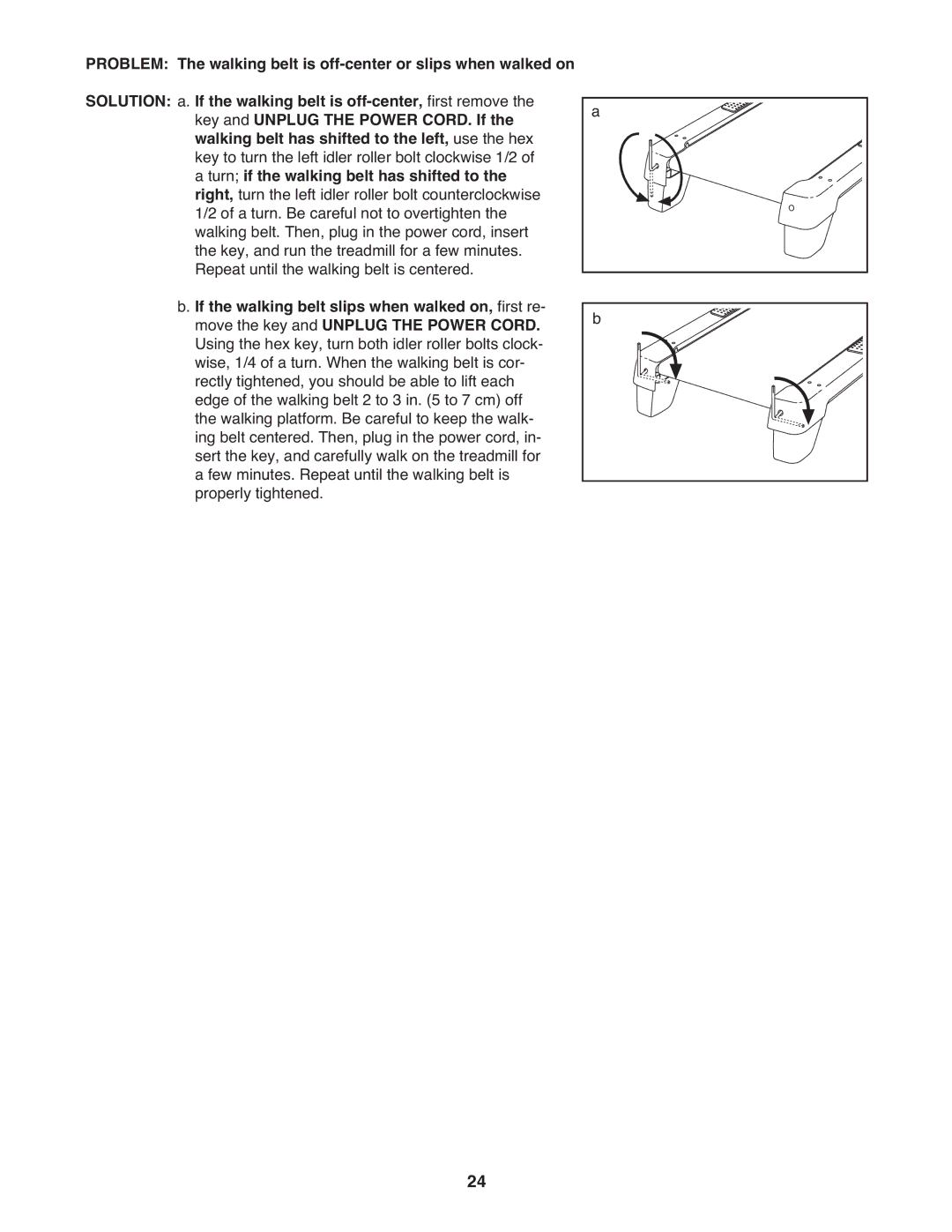 ProForm PFTL66010.0 user manual Problem Solution 