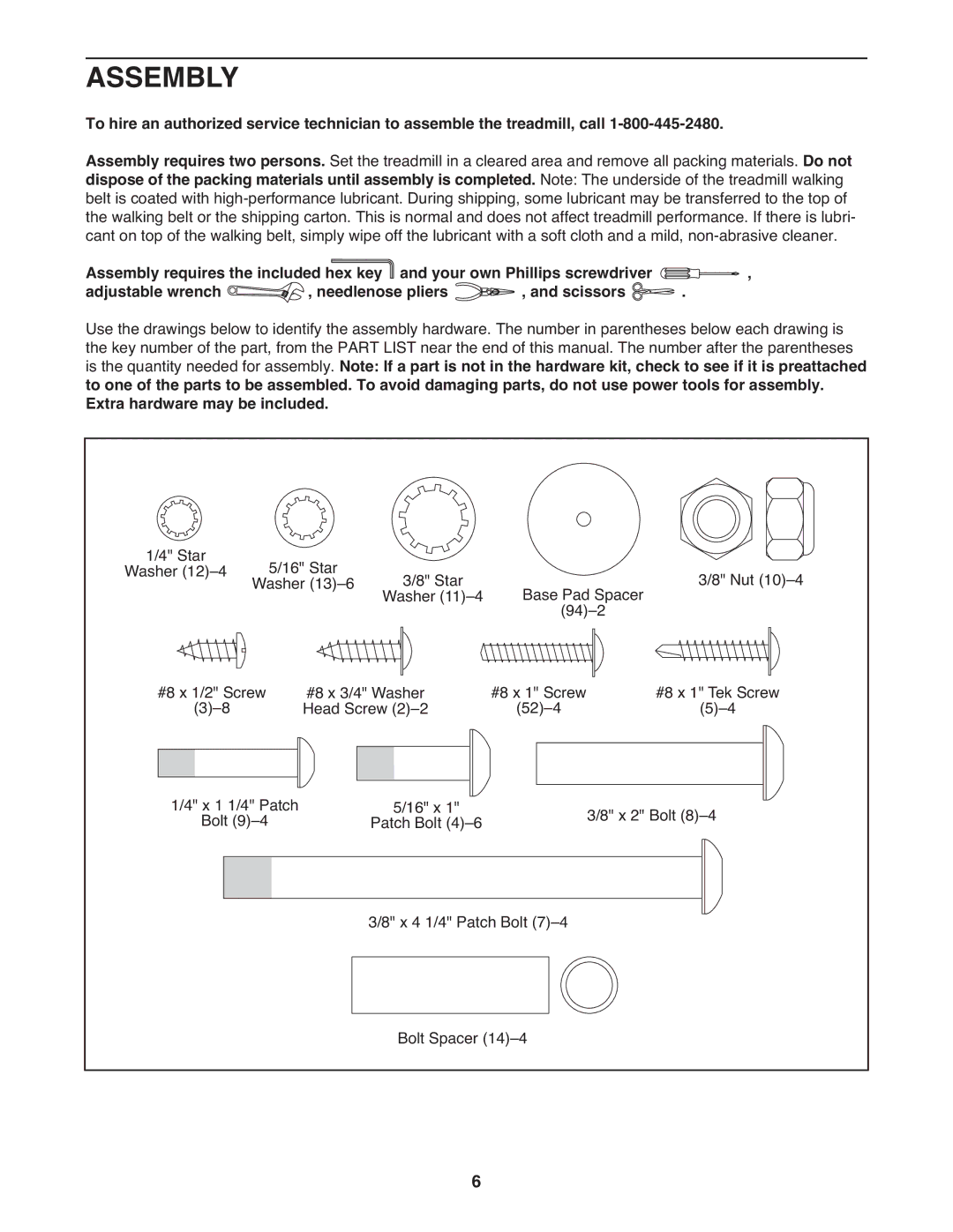 ProForm PFTL66010.0 user manual Assembly 