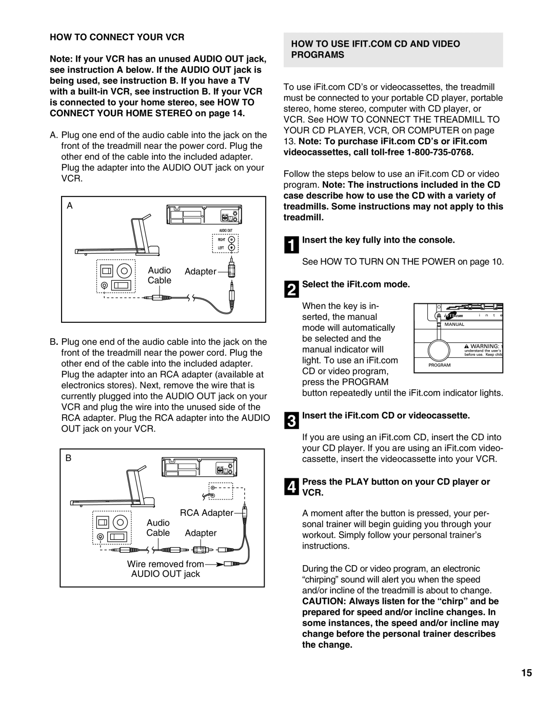 ProForm PFTL69190 user manual HOW to Connect Your VCR, Audio Adapter Cable, PressVCR. the Play button on your CD player or 