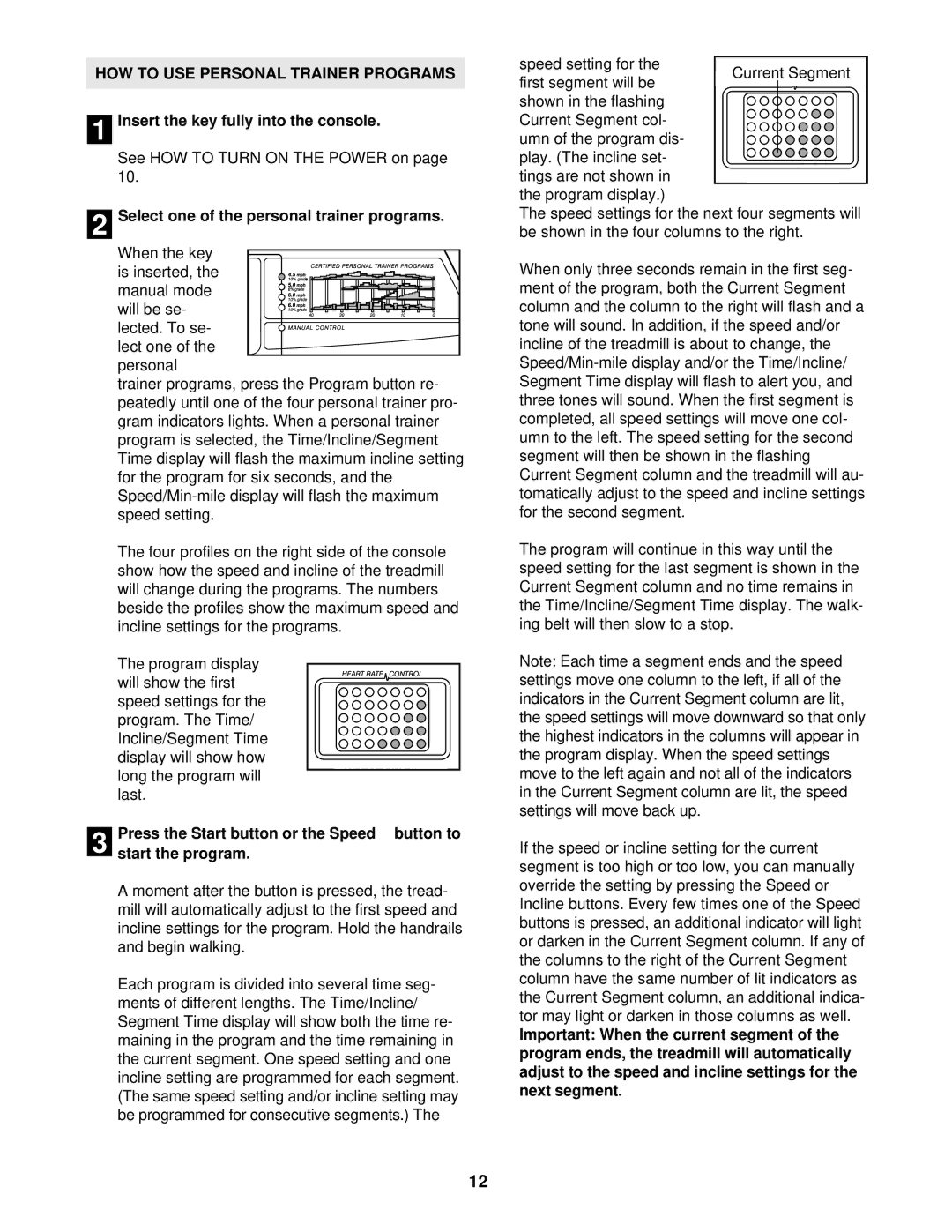 ProForm PFTL69210 user manual HOW to USE Personal Trainer Programs, Select one of the personal trainer programs 