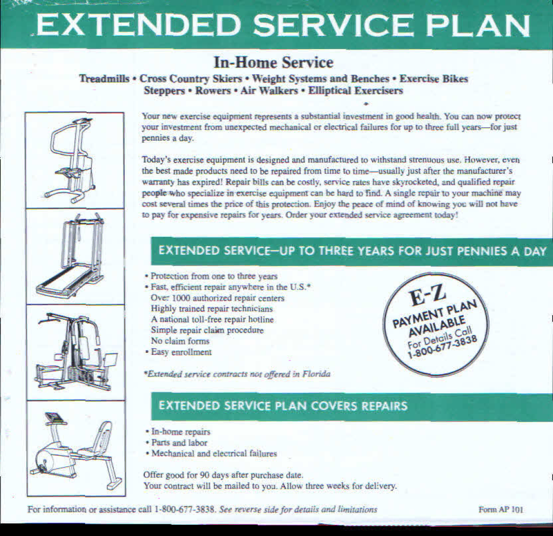 ProForm PFTL69211 user manual In-Home Service 