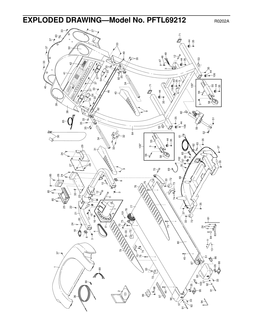 ProForm PFTL69212 user manual 