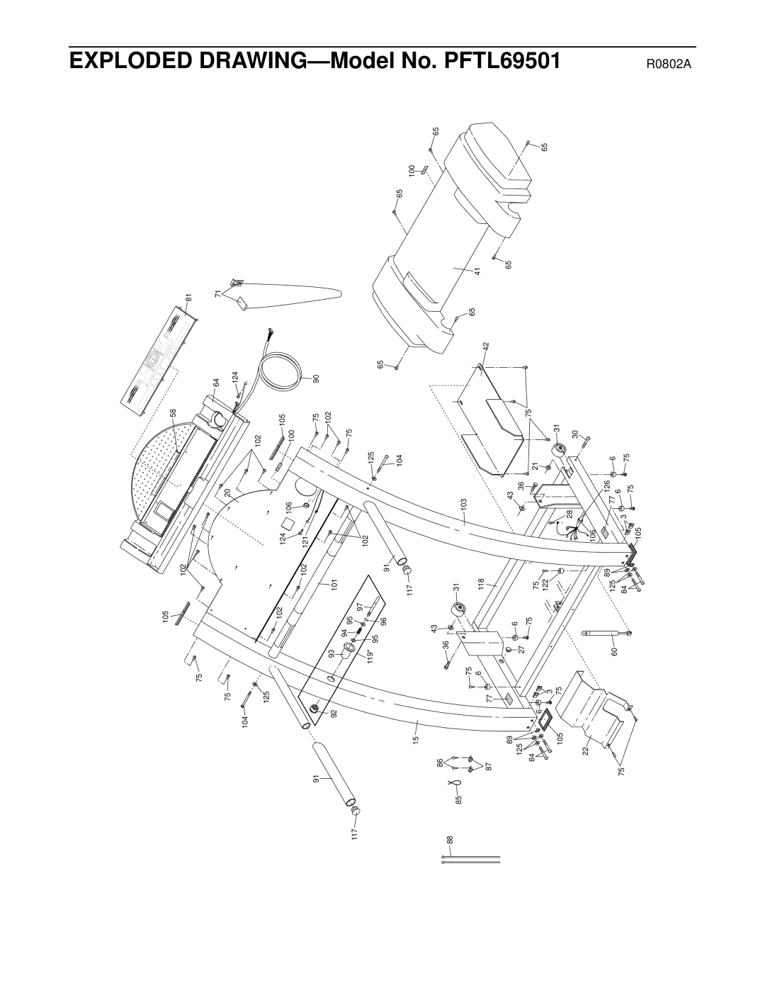 ProForm PFTL69501 user manual R0802A 