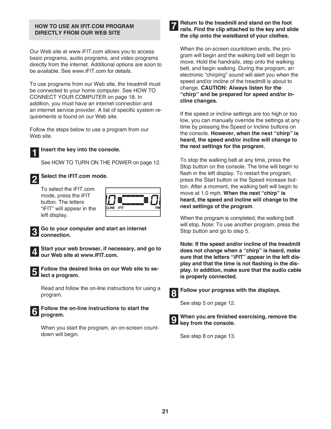 ProForm PFTL69505.0 user manual Directly from OUR WEB Site, Follow the on-line instructions to start Program 