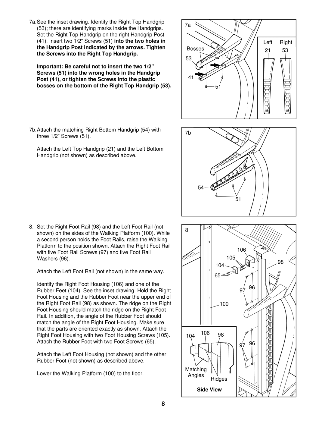 ProForm PFTL69711 user manual Side View 