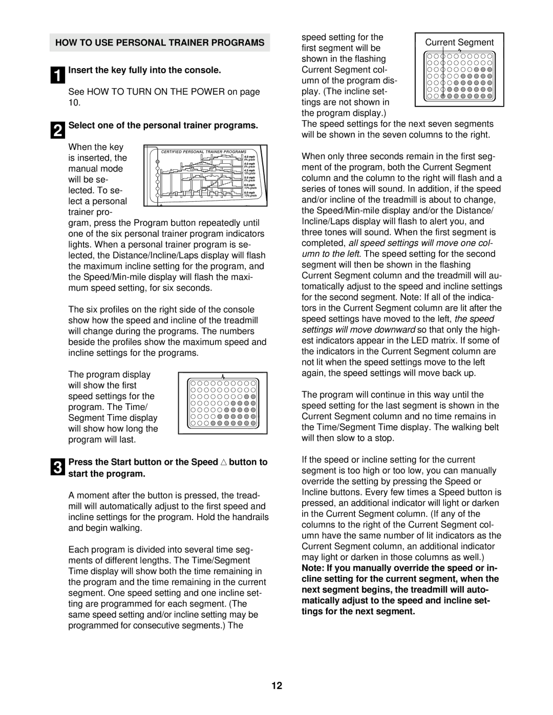 ProForm PFTL69720 user manual HOW to USE Personal Trainer Programs, Select one of the personal trainer programs 