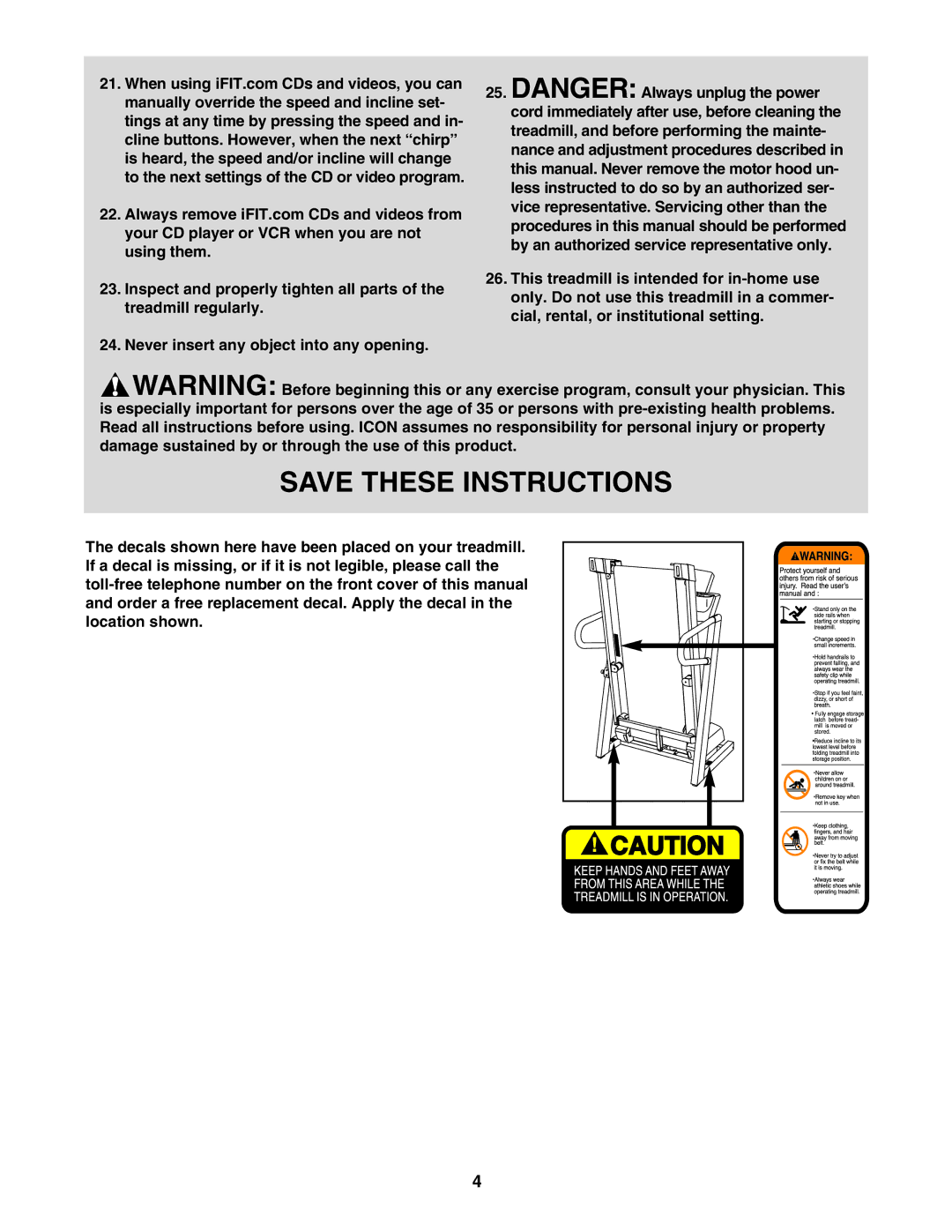 ProForm PFTL71104.0 user manual 