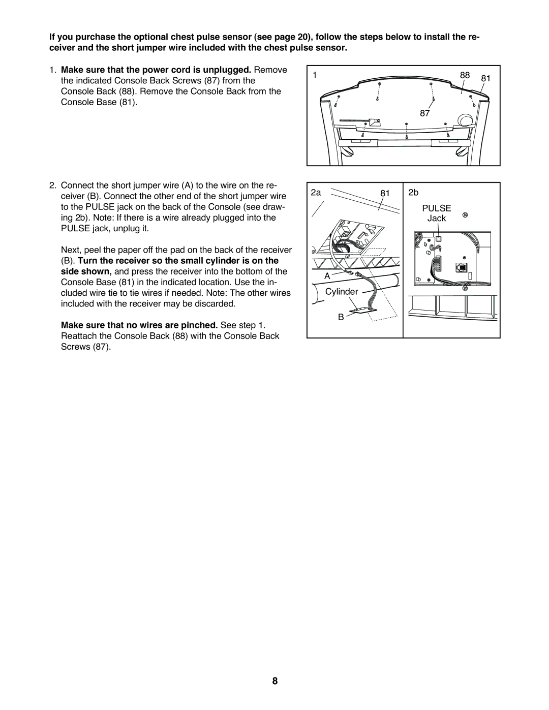 ProForm PFTL71230 user manual Pulse 