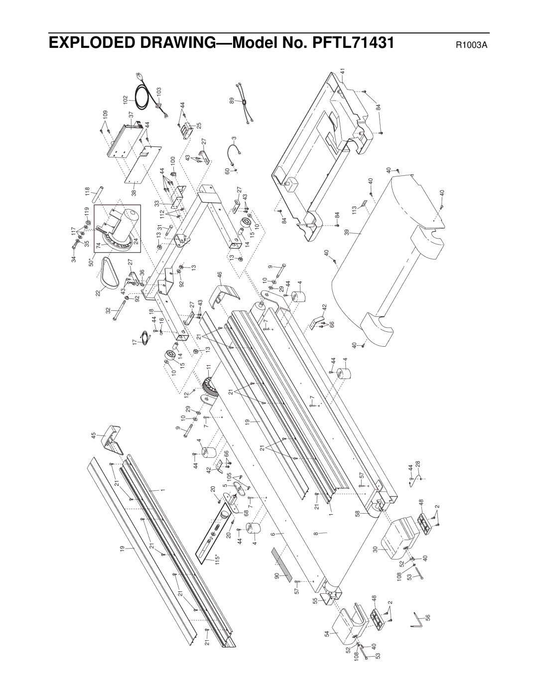 ProForm PFTL71431 user manual 