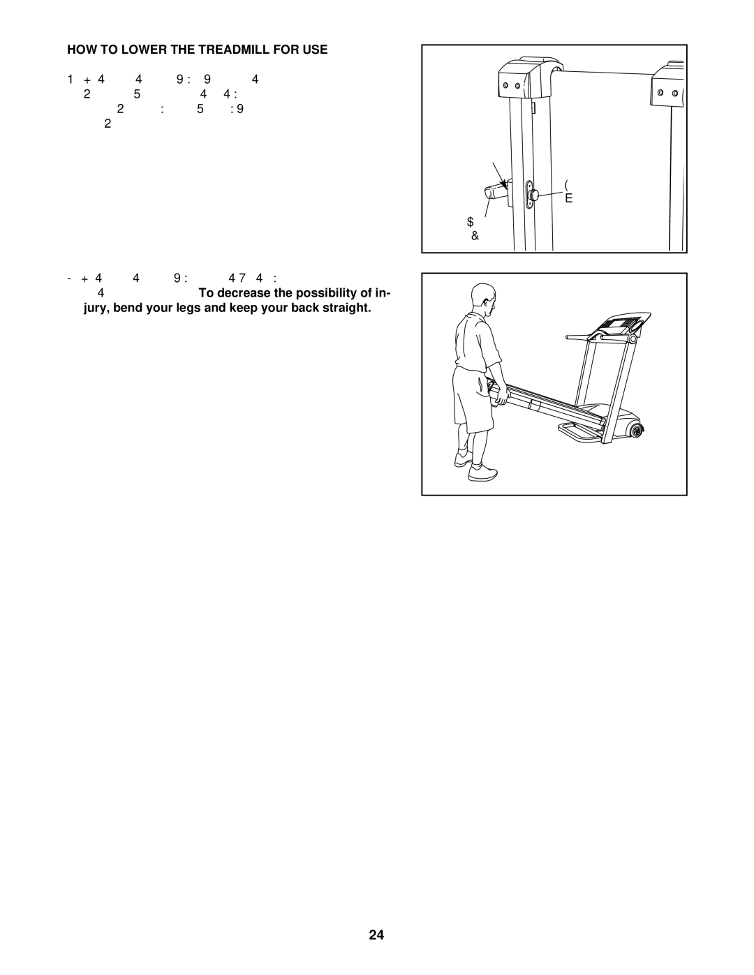 ProForm PFTL71730 user manual HOW to Lower the Treadmill for USE 