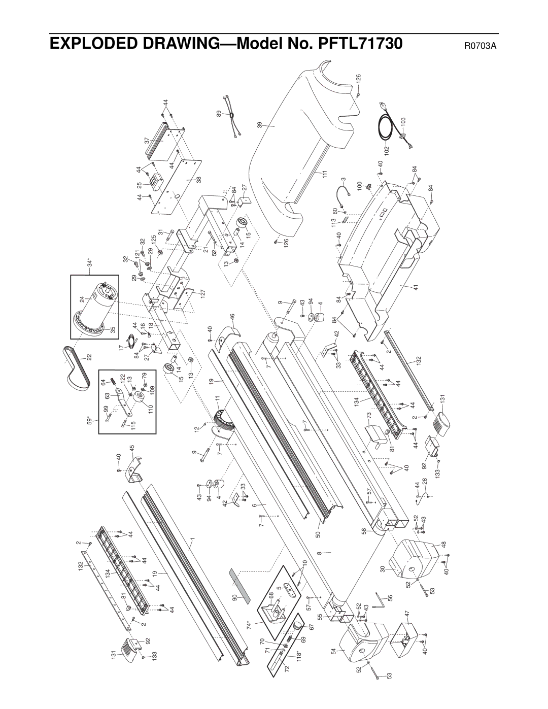 ProForm PFTL71730 user manual R0703A 