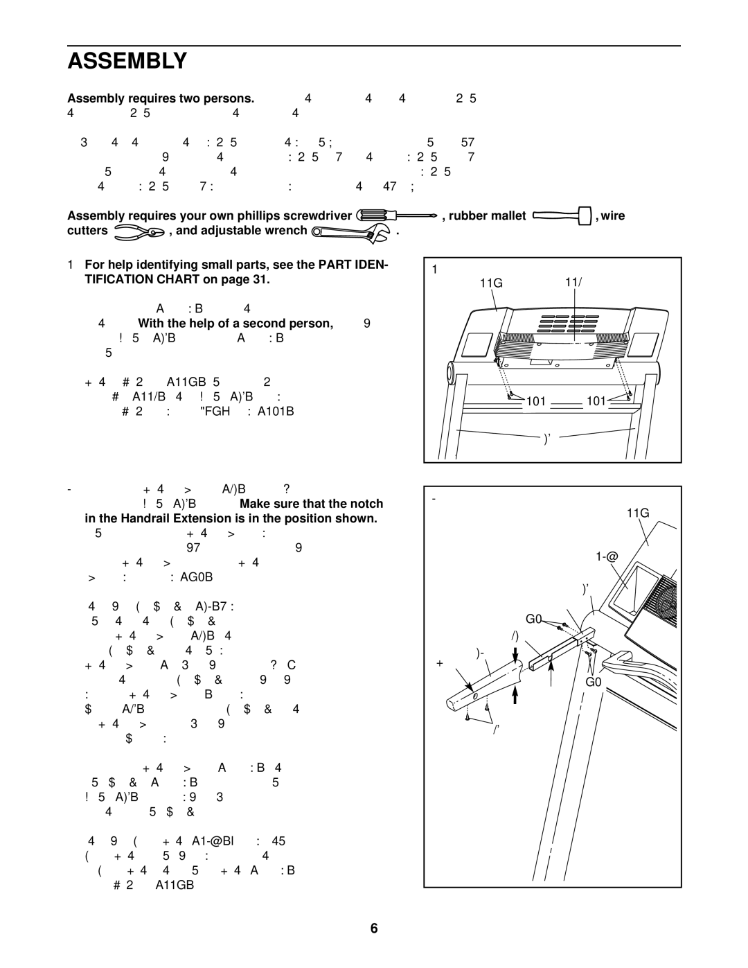 ProForm PFTL71730 user manual Assembly, Rubber mallet, Cutters, Wire 