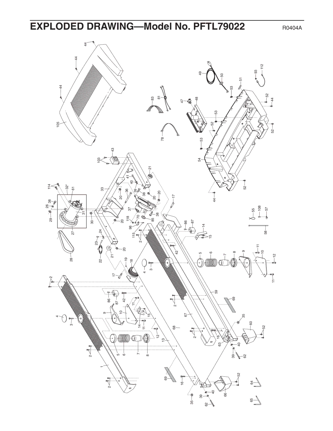 ProForm PFTL79022 user manual 