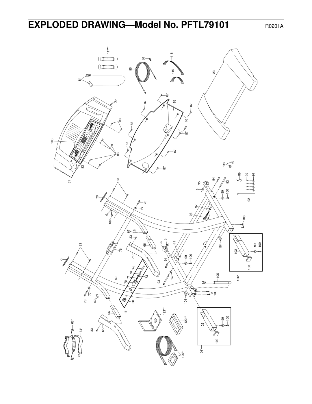 ProForm PFTL79101 user manual Model 