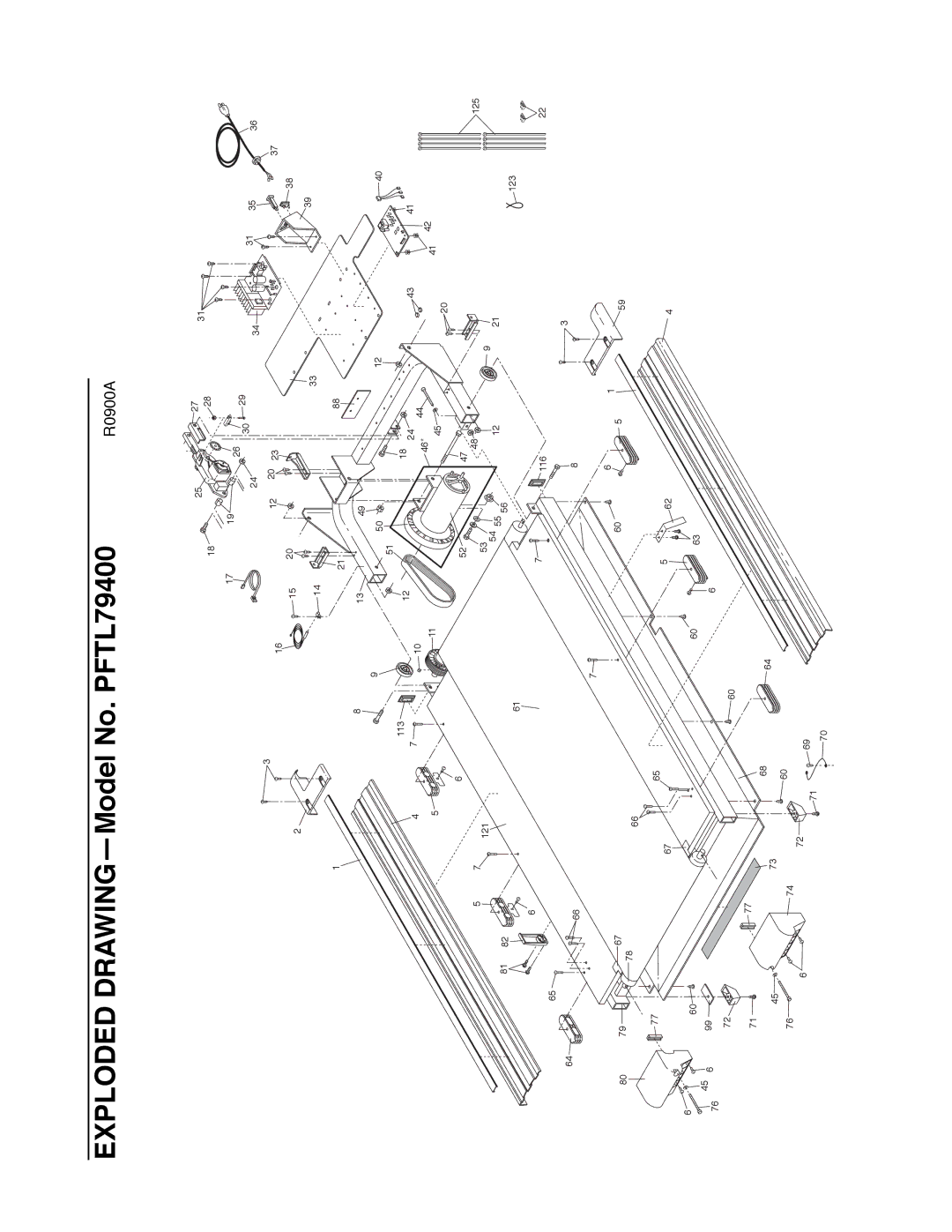 ProForm user manual Exploded DRAWINGÑModel No. PFTL79400 