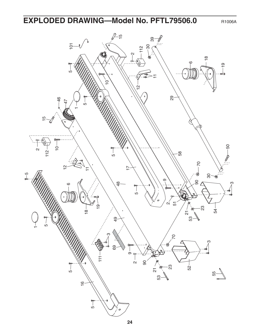 ProForm PFTL79506.0 user manual Drawing 