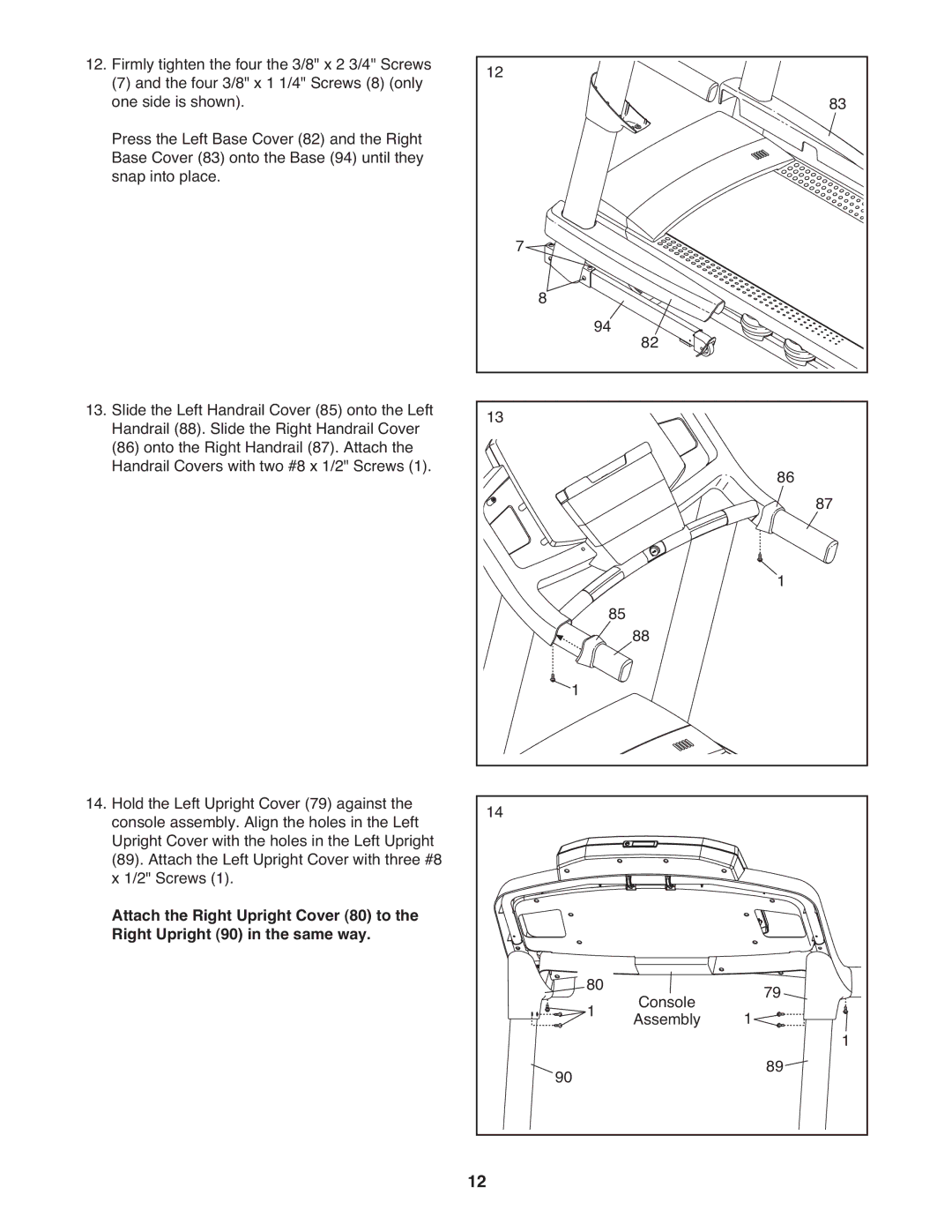 ProForm PFTL81910.1 warranty Console Assembly 