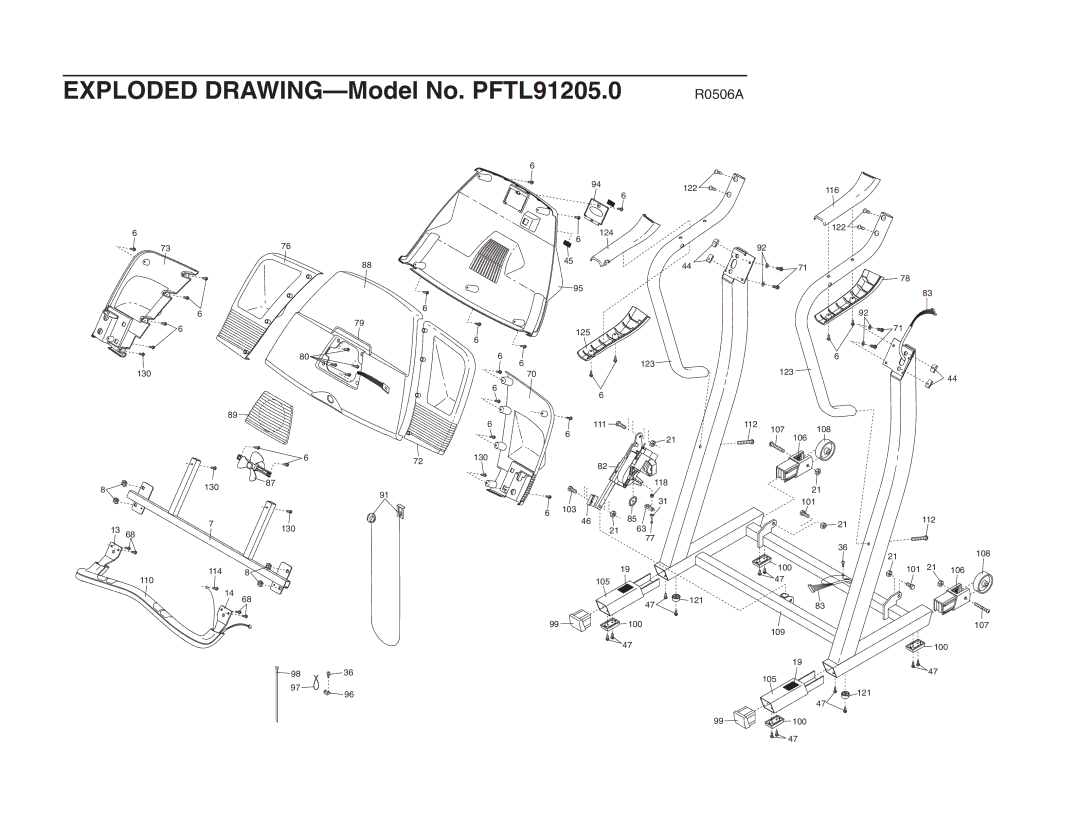 ProForm PFTL91205.0 user manual 122 