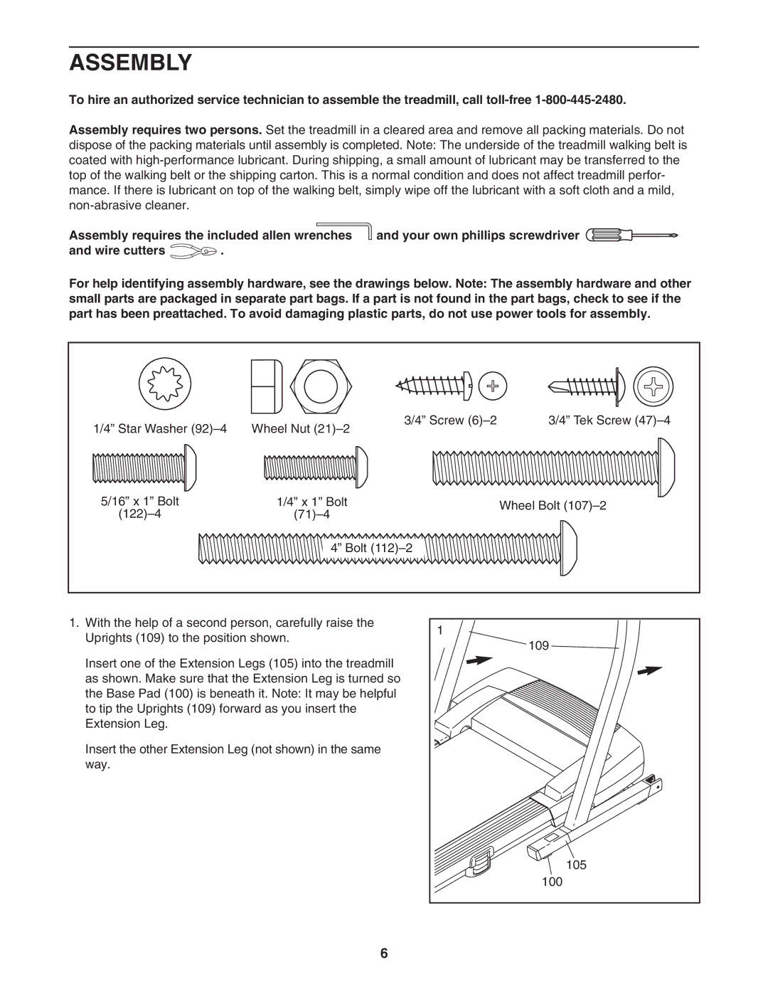 ProForm PFTL91205.0 user manual Assembly 