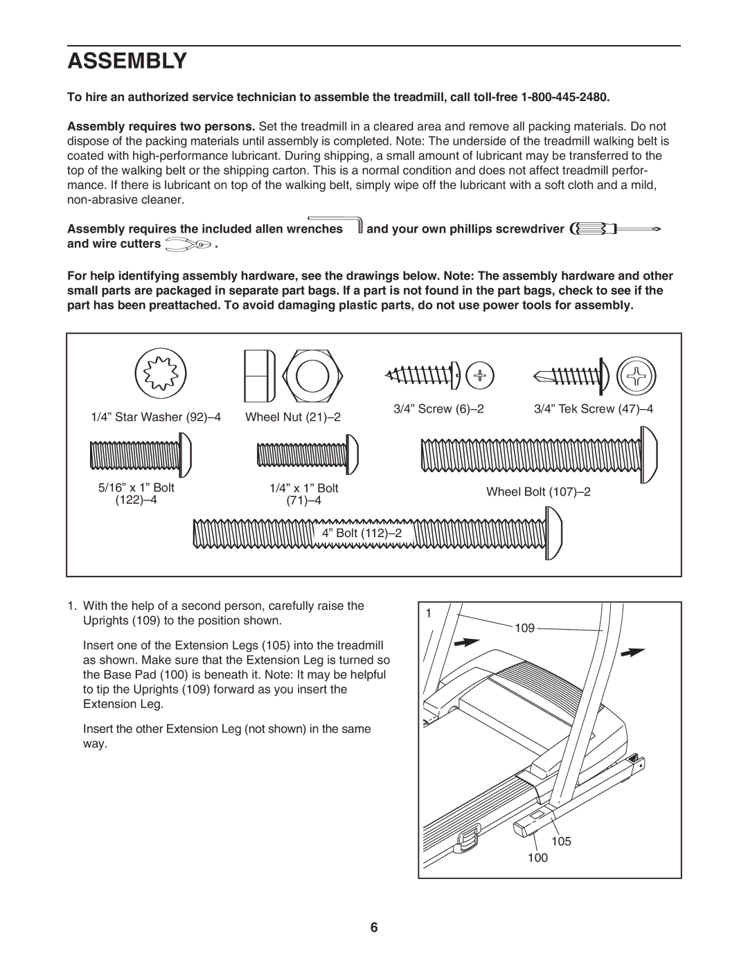 ProForm PFTL91205.0 user manual Assembly 