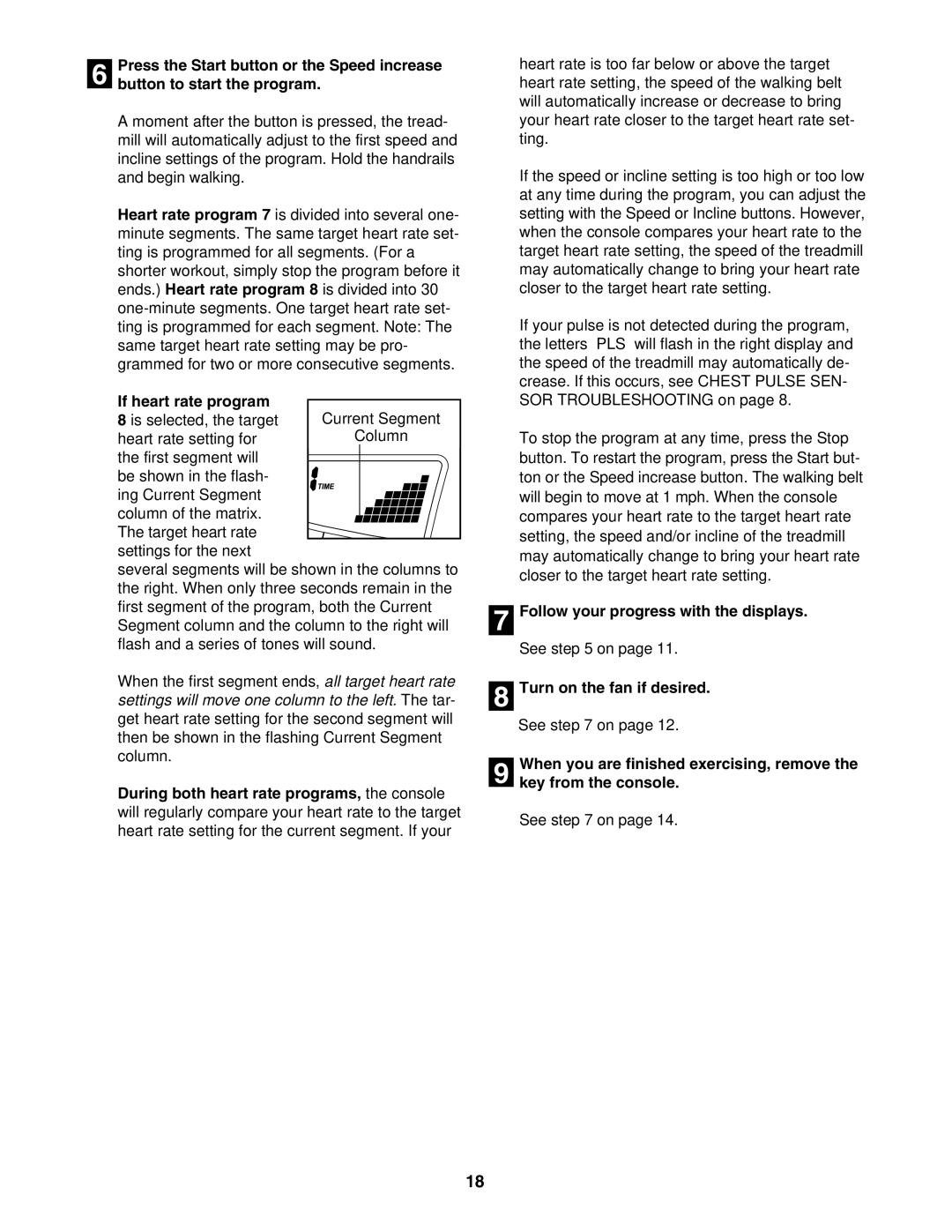 ProForm PFTL93105.0 user manual If heart rate program 