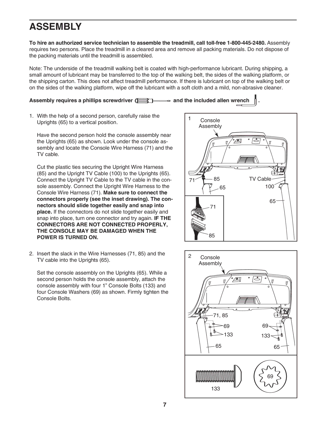 ProForm PFTL94105.1 user manual Assembly 