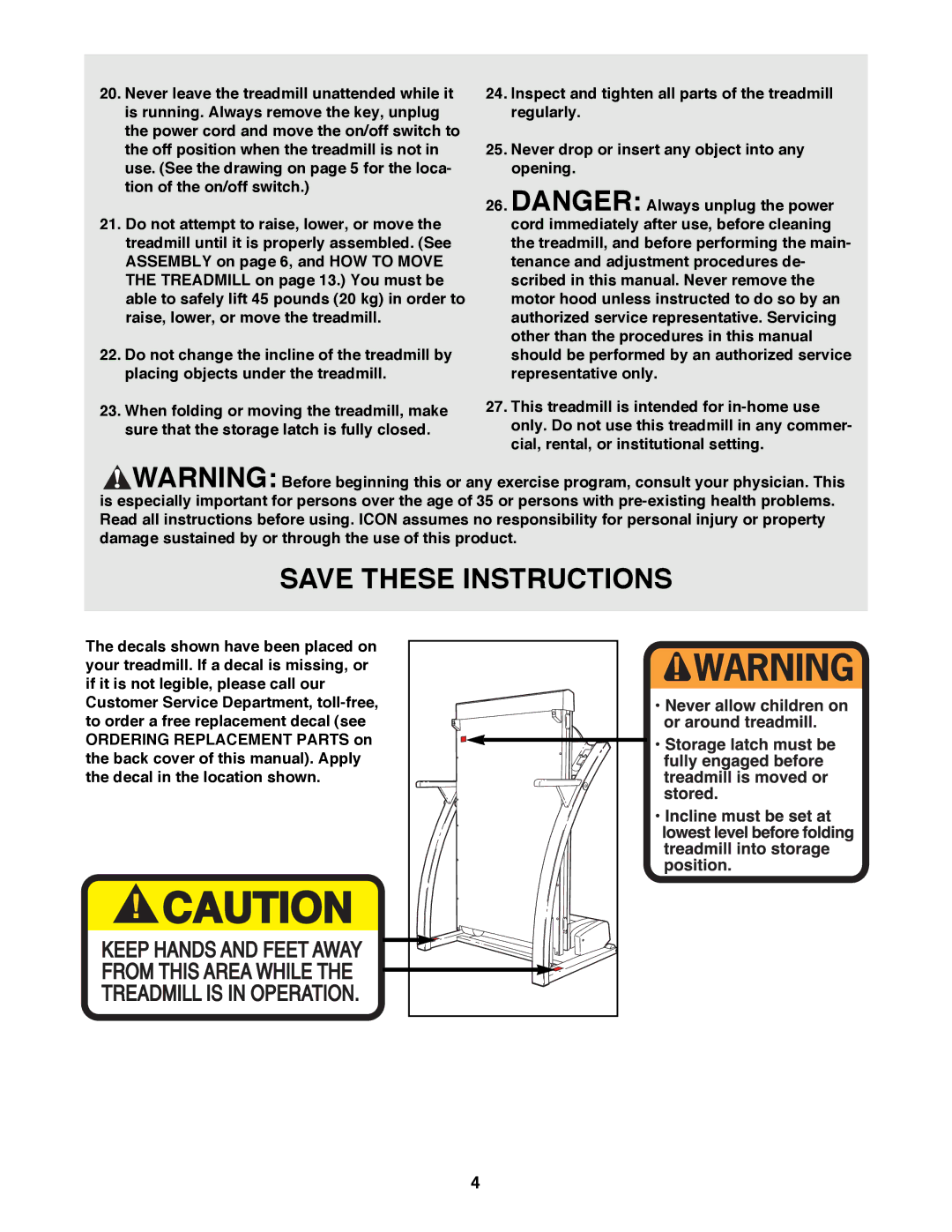 ProForm PFTL98581 user manual 